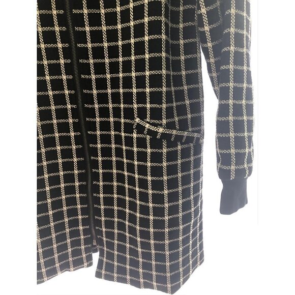 Sanctuary City Topper Windowpane ZIP Up Jacket - Picture 3 of 8